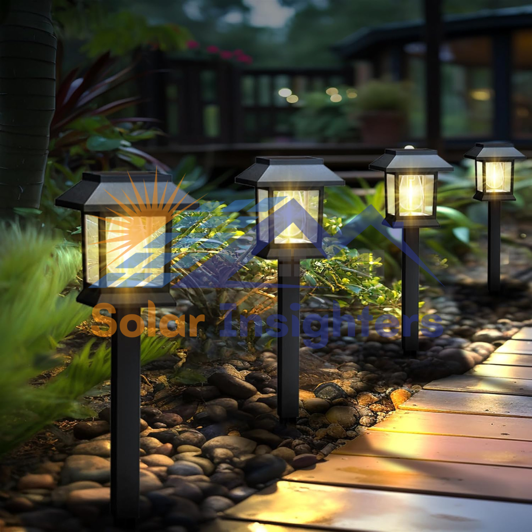 Greluna 2 Pack Solar Pathway Lights for Garden