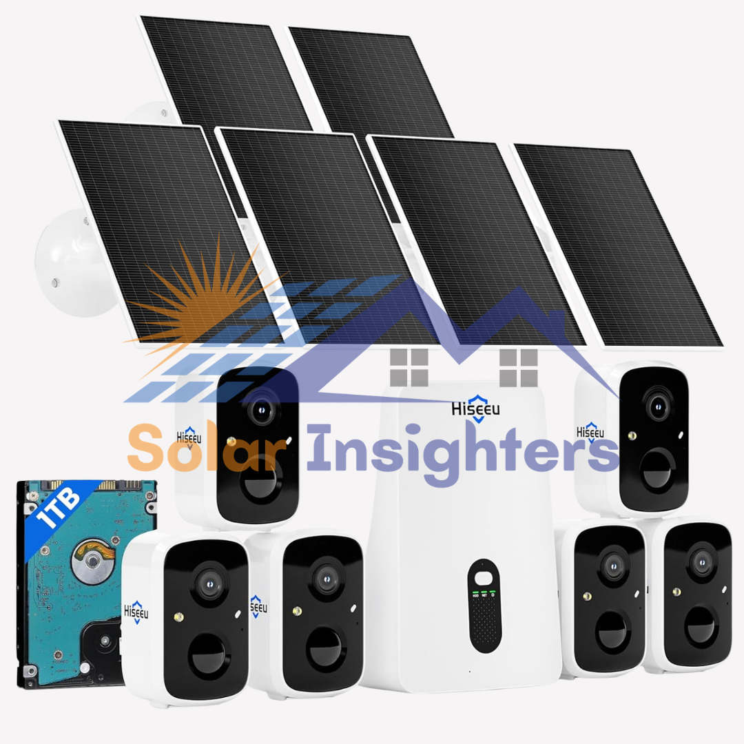 Hiseeu Solar Security Cameras Kit