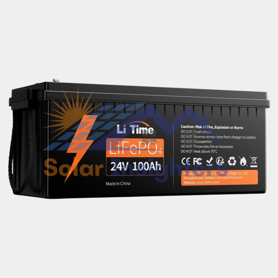 Litime 24V 100Ah LiFePO4 Lithium Battery