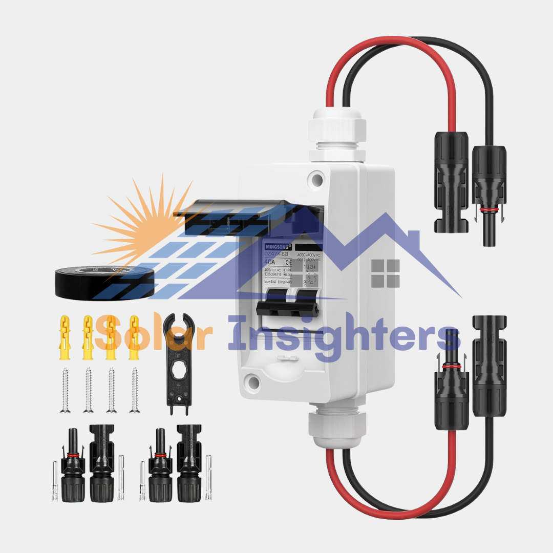 MINGSONG 40Amp DC Solar Panels Disconnect Switch