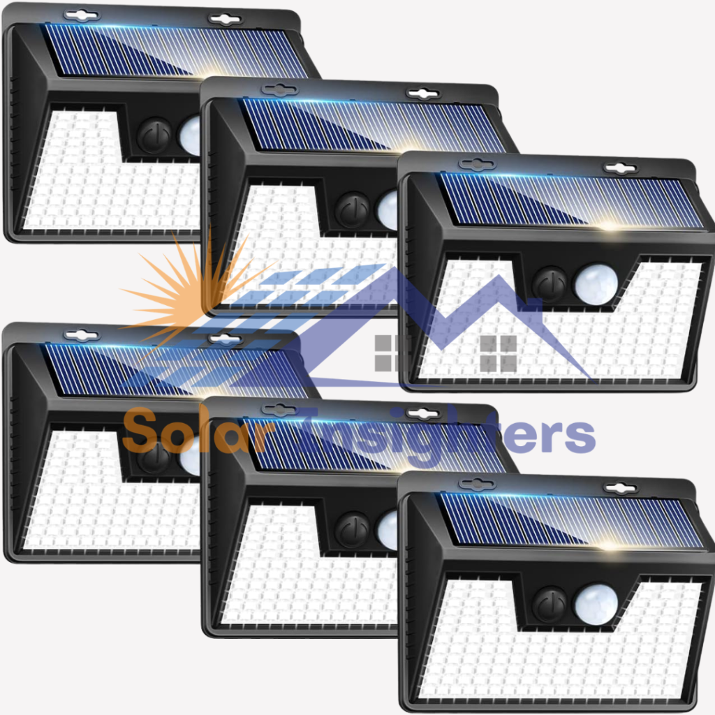 Peasur 6 Pack Solar Powered Fence Light