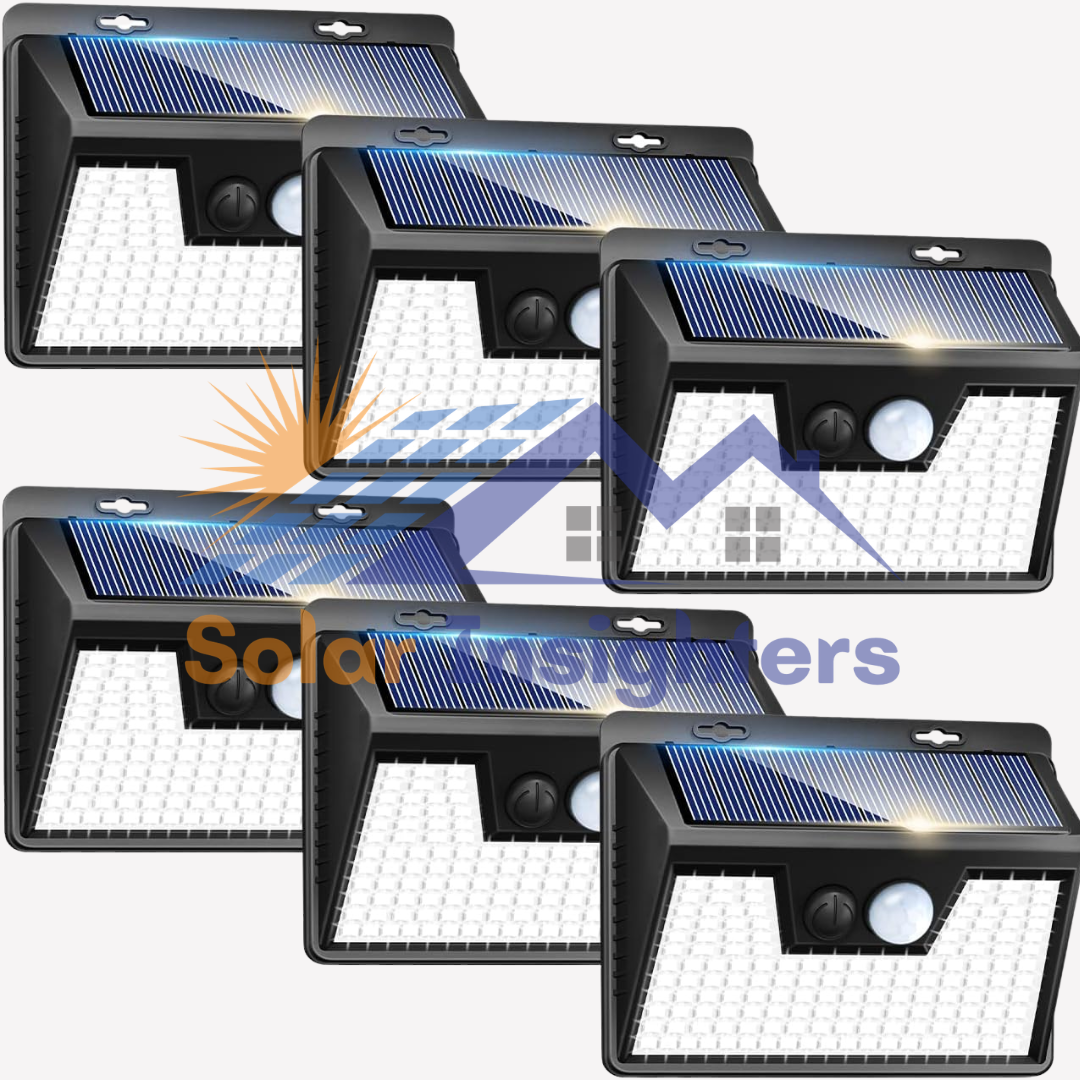 Peasur 6 Pack Solar Powered Fence Light