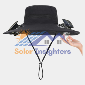 Solar Panel Powered Fan Built in Wide Brim