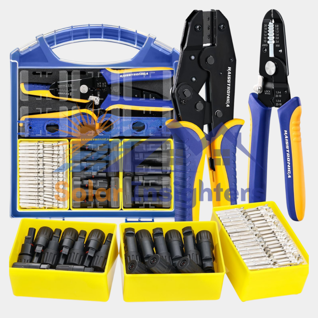 haisstronica 25PCS Solar Crimping Tool Kit