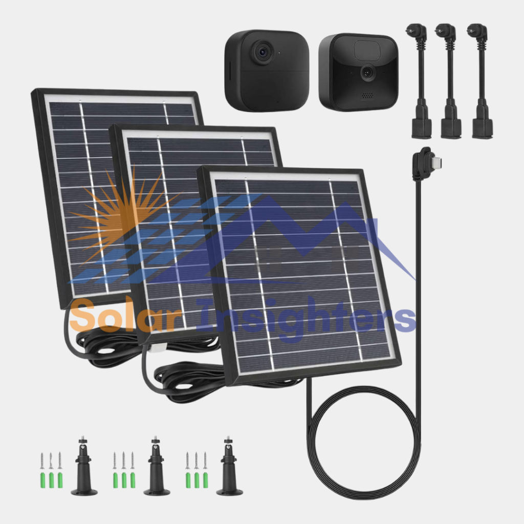 iTODOS 3 Pack Solar Panel with Blink Outdoor