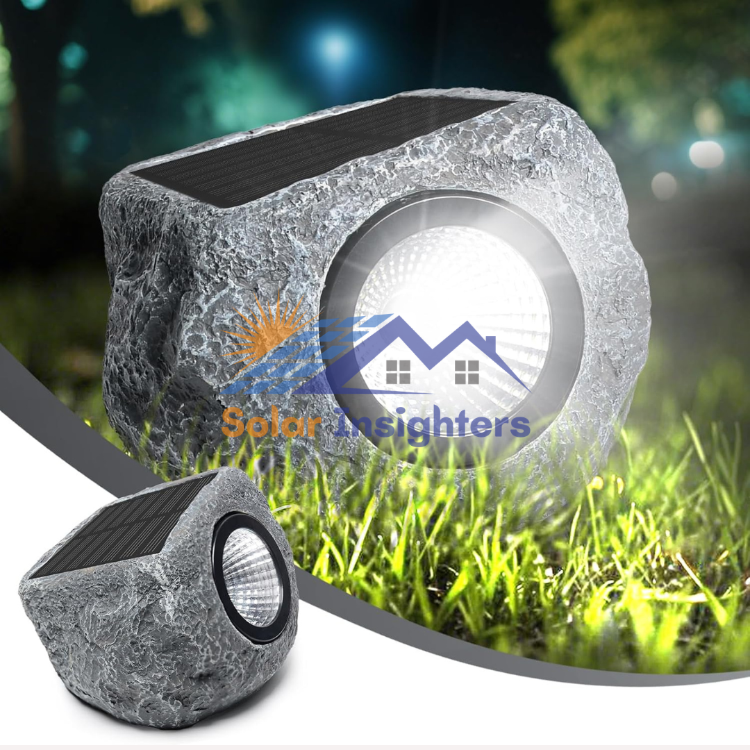 1 Pack Solar Rock Lights Outdoor