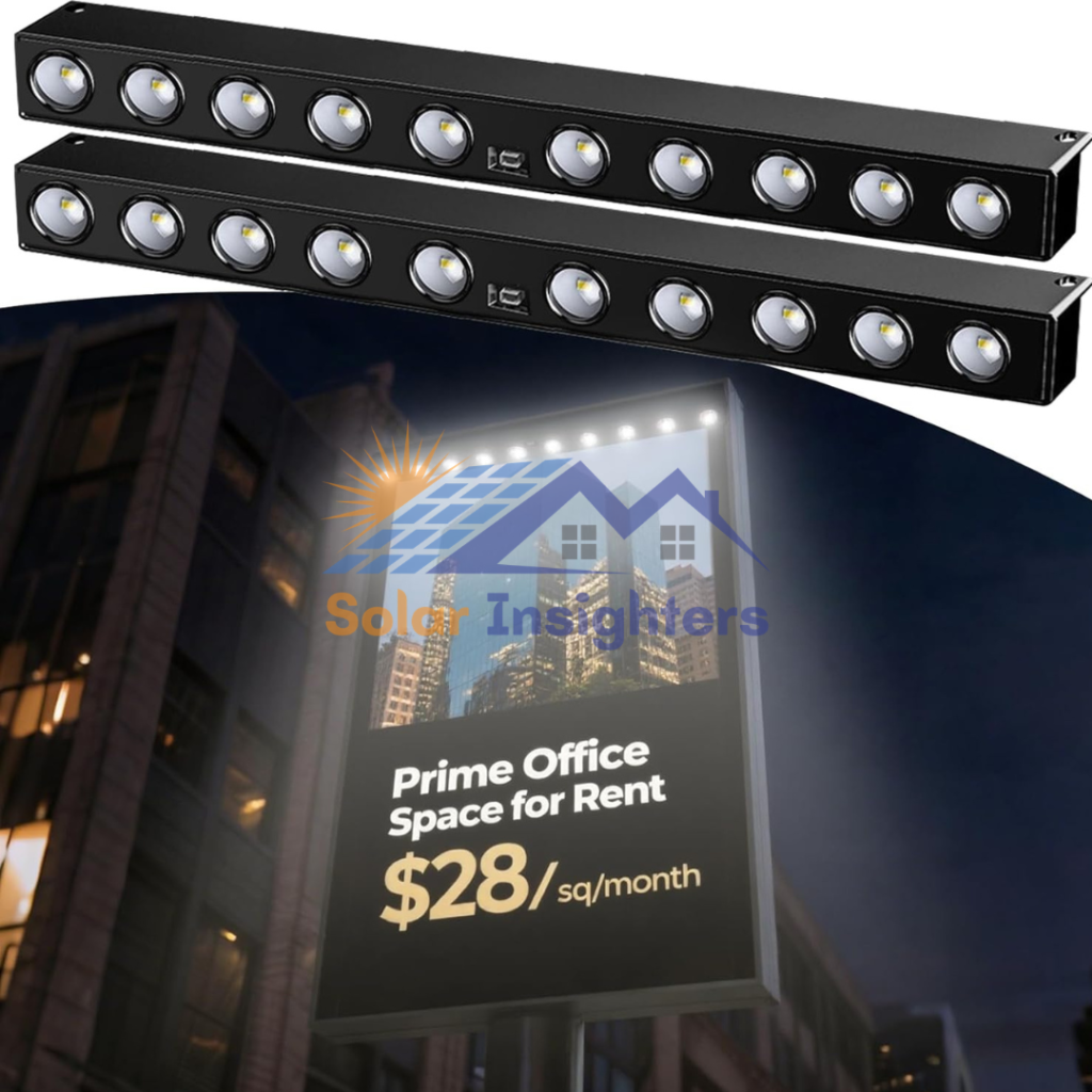 2 Pack Set of Solar Outdoor Sign Light