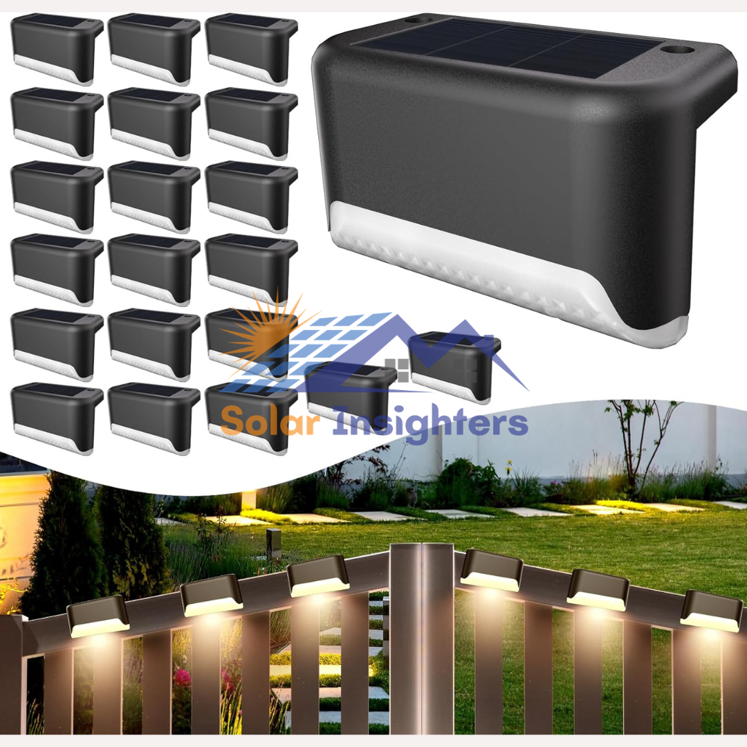 20 Pcs Solar Deck Step Lights