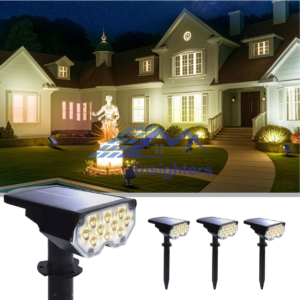 4 Pack Solar Powered Spot Lights For Plants