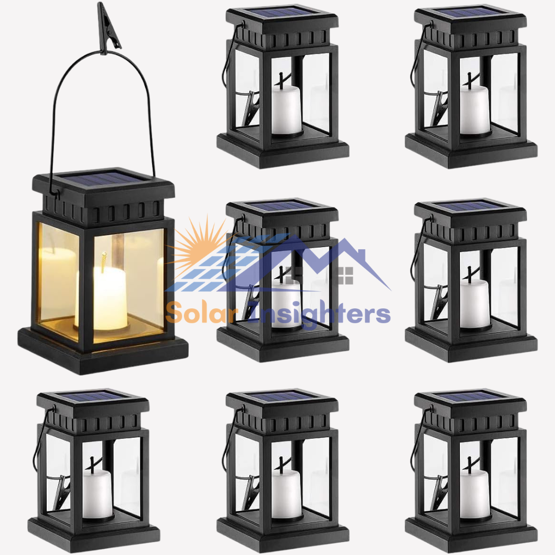 8 Pack Solar Driveway Warm White Lantern