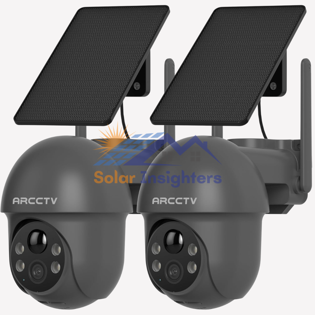 ARCCTV Wireless Solar Security Cameras with Spotlight
