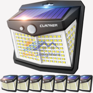 CLAONER 8 Packs Solar Solar Motion Lights
