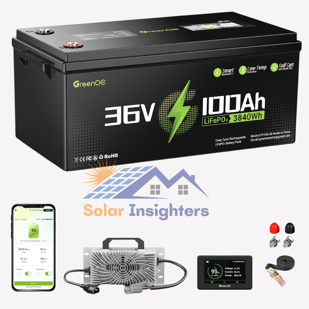 GREENOE 36V 100Ah Lithium Battery For Solar