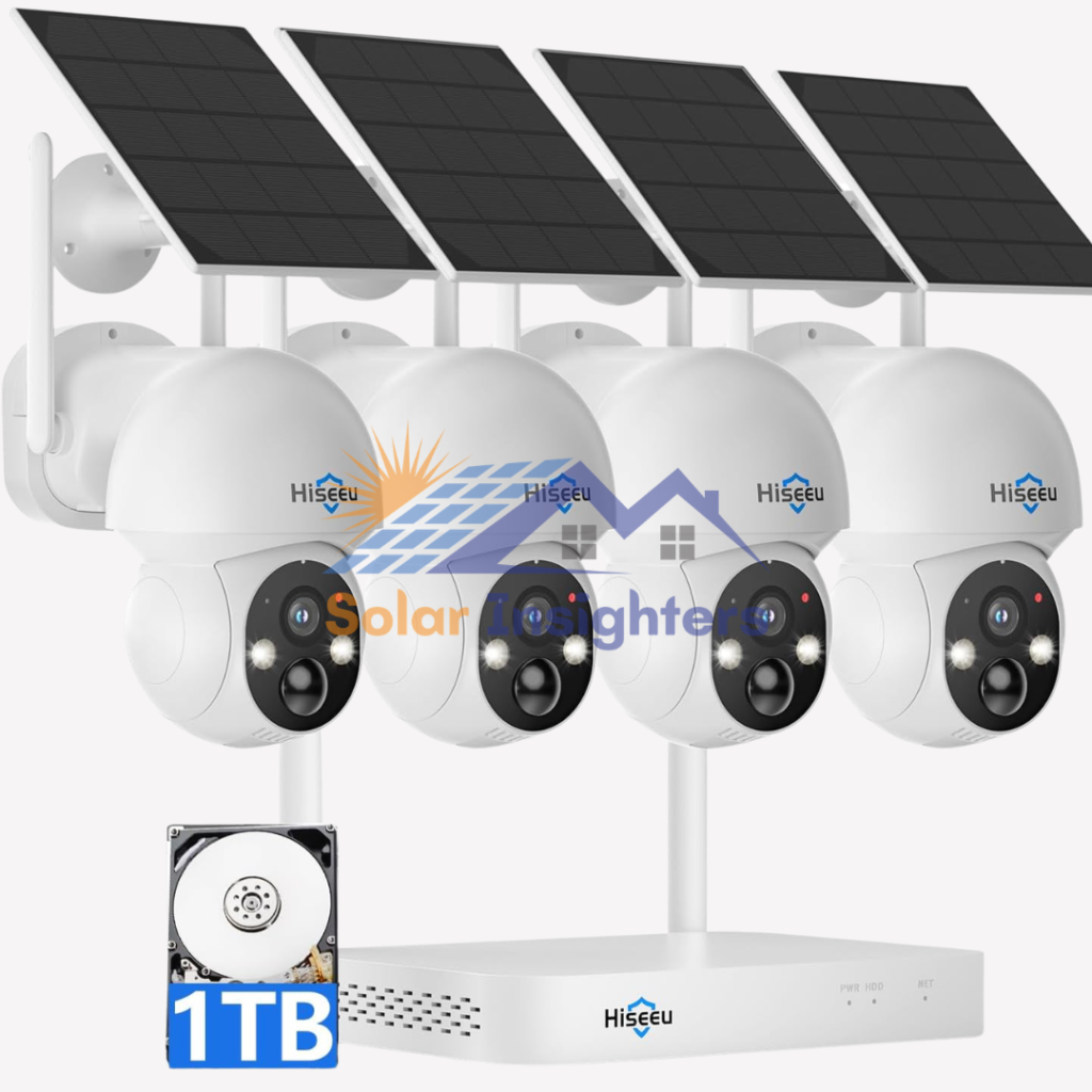 Hiseeu 5G WiFi Solar Wireless Camera Kit