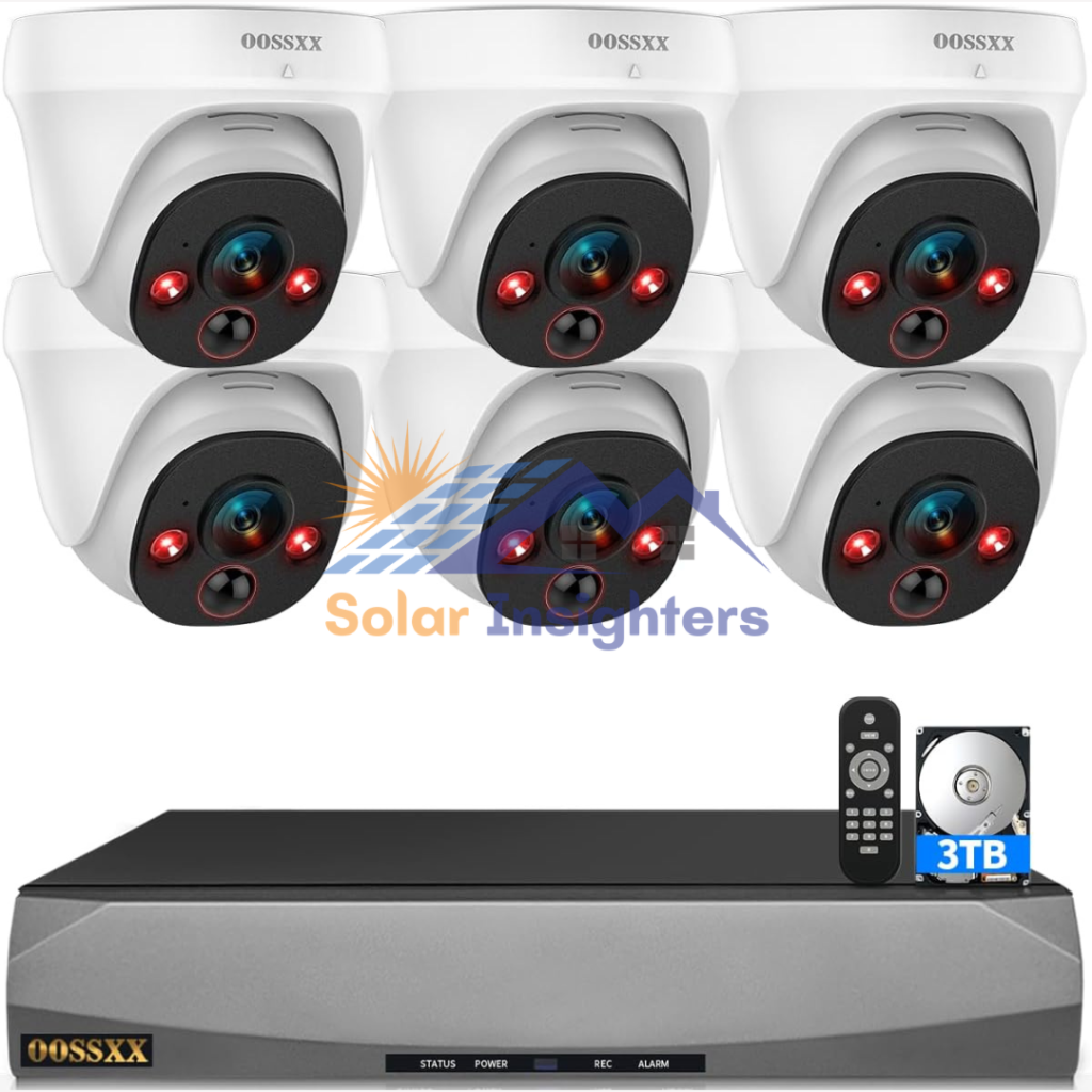 OOSSXX 4K Ultra Wired Security Camera System
