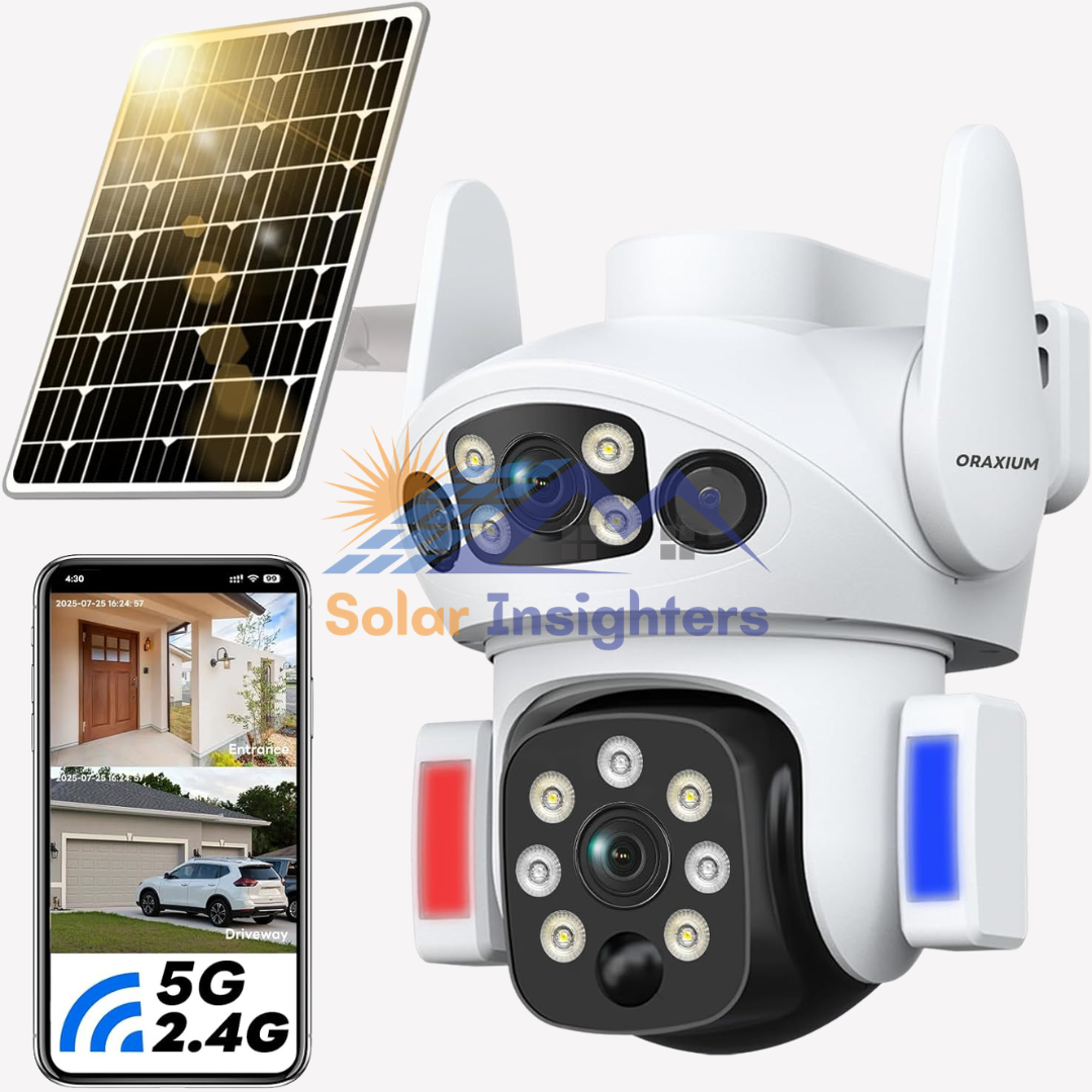ORAXIUM Wireless Solar Camera With Dual Lens