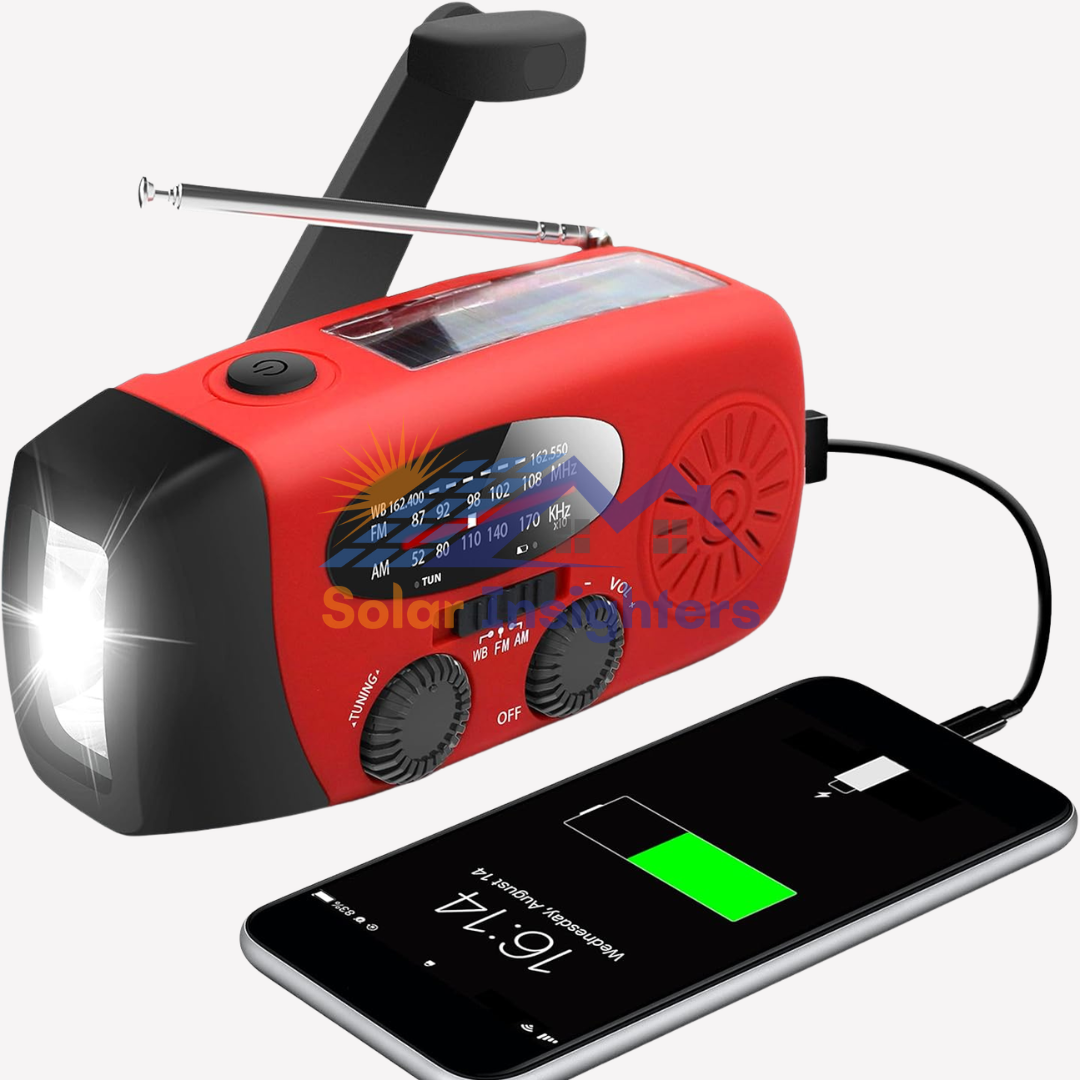 RunningSnail Emergency Hand Crank Radio With Flashlight