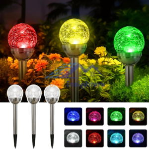 SOLPEX 3 Pack Solar Garden Lights With Multi Color
