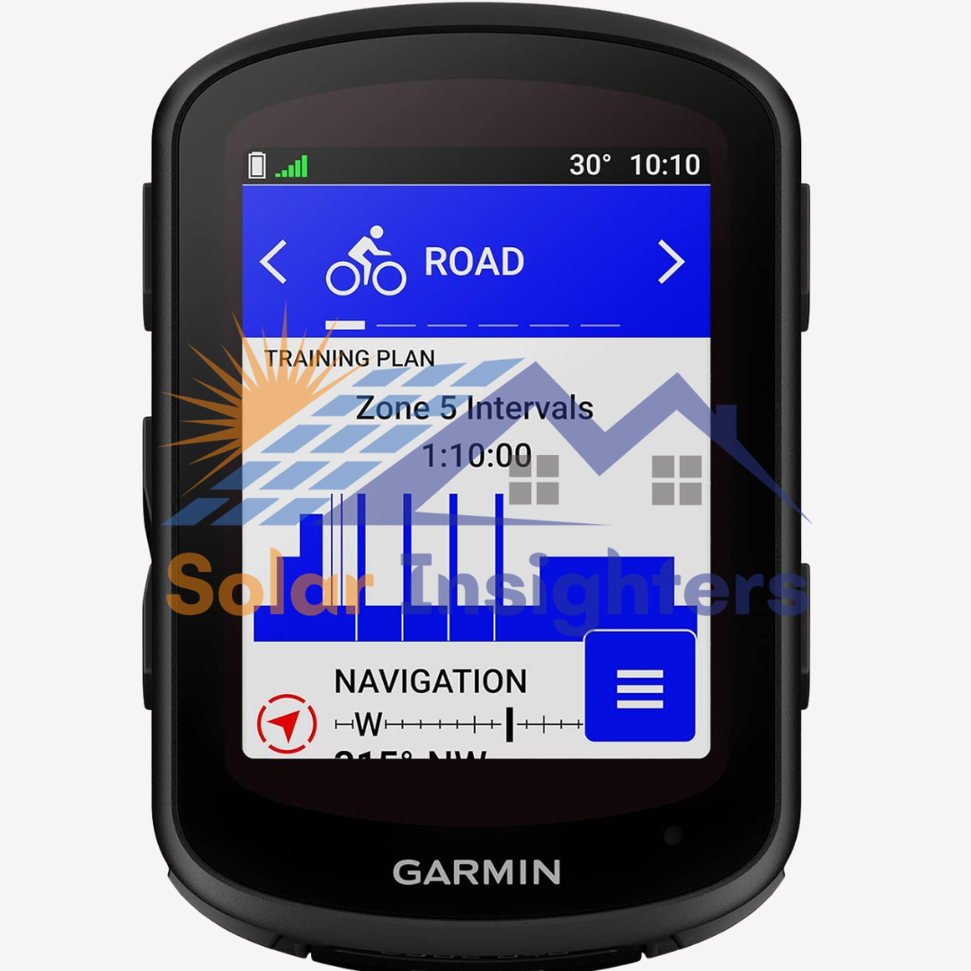 Solar-Charging GPS Cycling Computer with Touchscreen