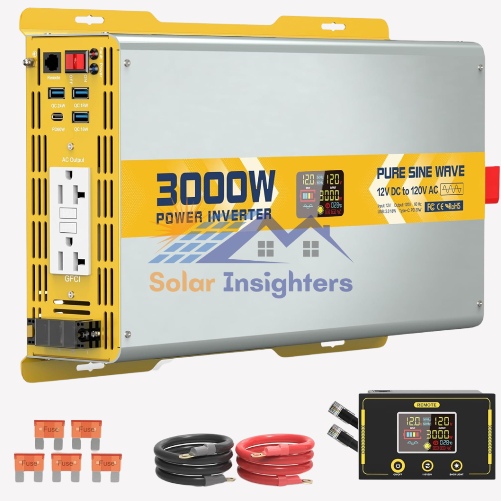 XWJNE 3000W Pure Sine Wave Power Inverter