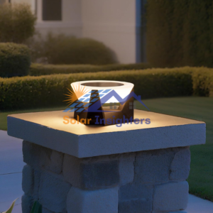 ZRJJMLAN Solar Modern Pillar Cap Lights