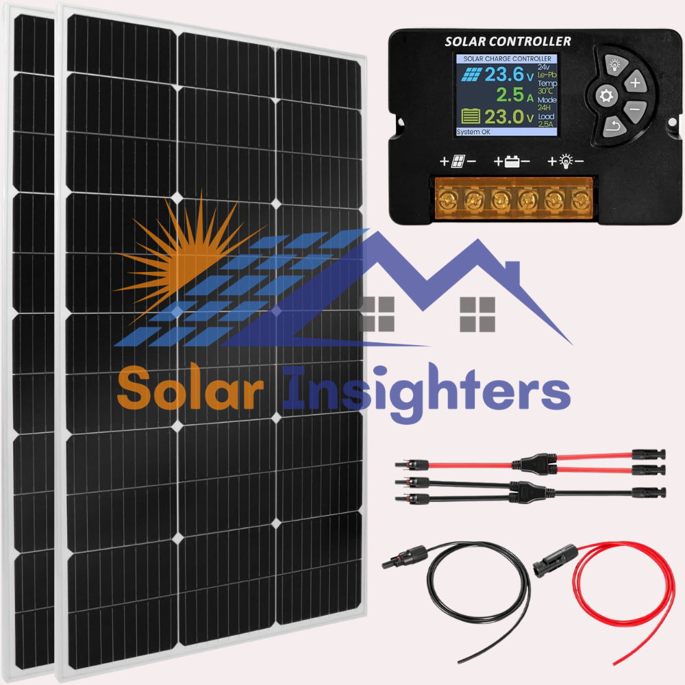 100W Solar Panel Kit with 30A PWM Controller