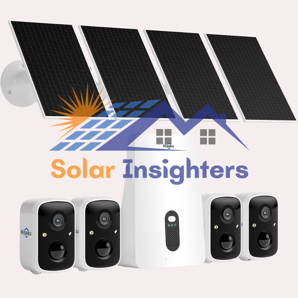 4 Pack Hiseeu Solar Security Cameras With 5G WiFi