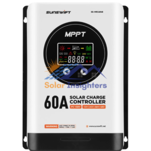 60A MPPT Solar Charge Controller With Large LCD Display