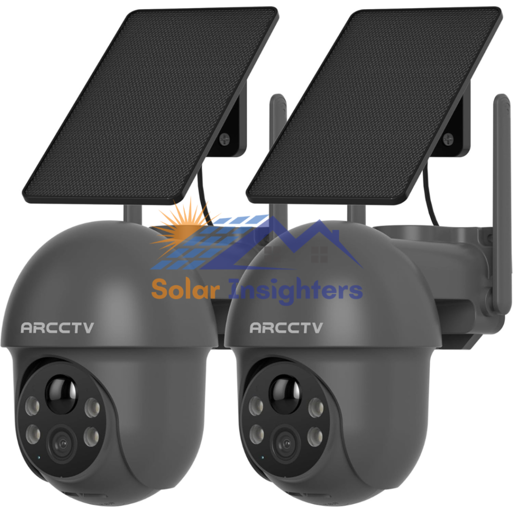 ARCCTV Solar Security Cameras with Spotlight