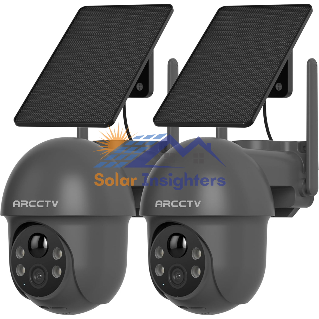 ARCCTV Solar Security Cameras with Spotlight
