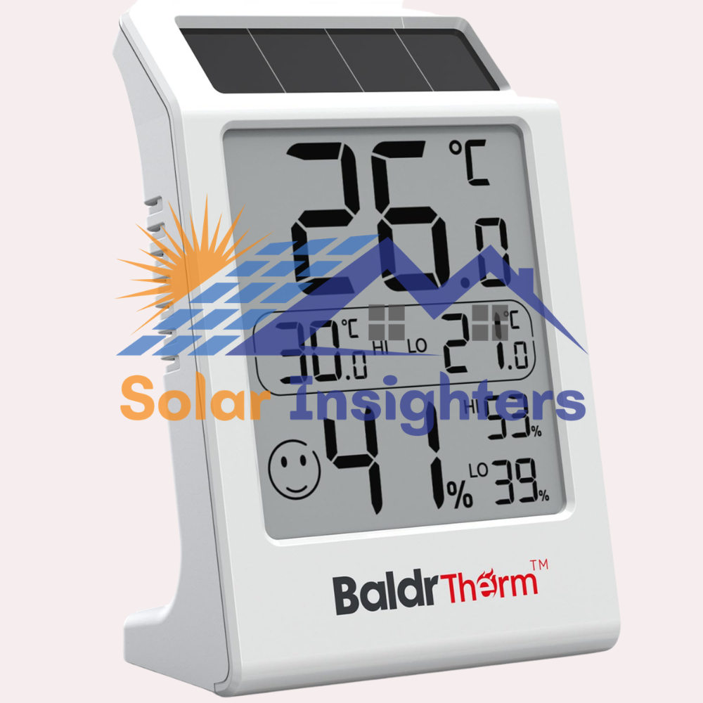 BaldrTherm Solar Thermometer Humidity Meter