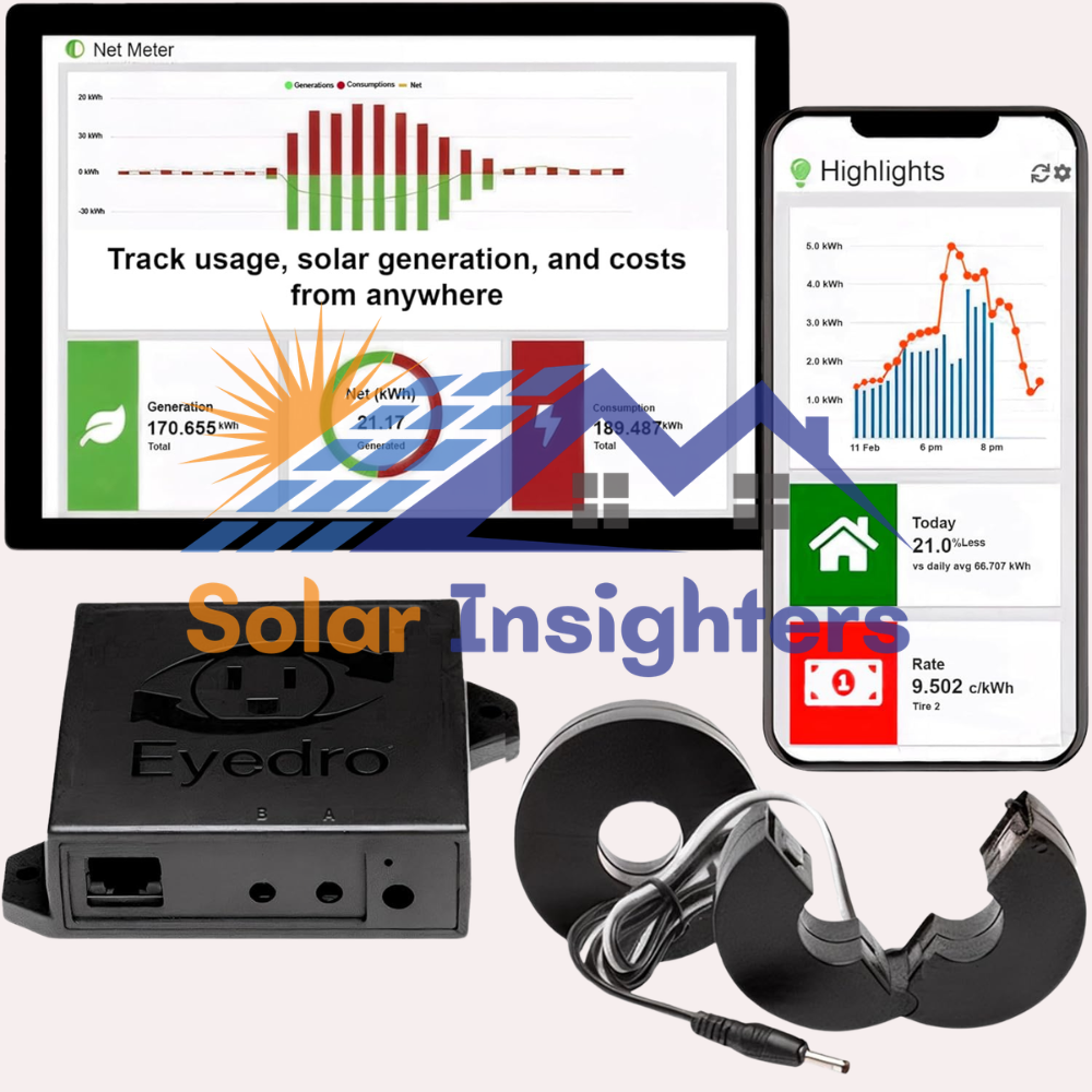 Eyedro Home Energy Monitor With Solar Net Metering