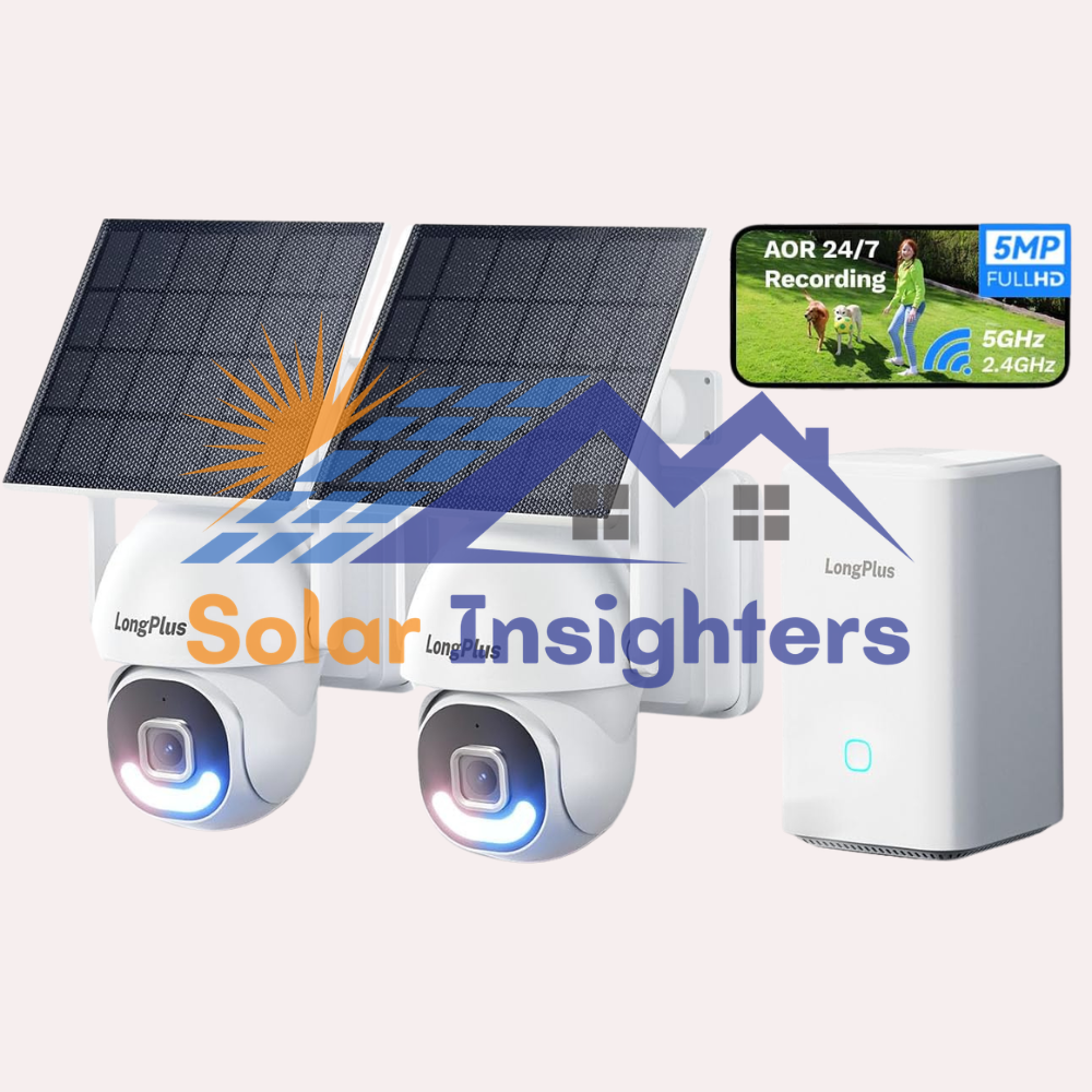 LongPlus Solar Powered 5MP Security Camera