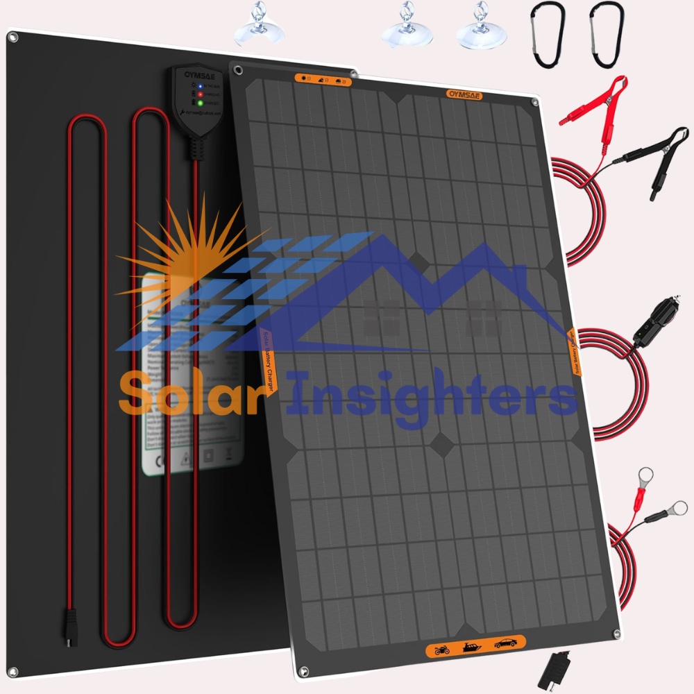 Portable 30W Solar Panel Battery Charger Kit