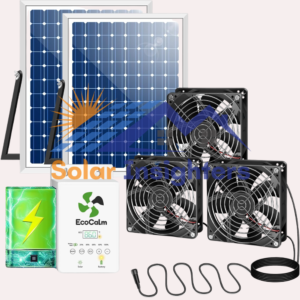 Solar Exhaust Fan for Greenhouse with Battery