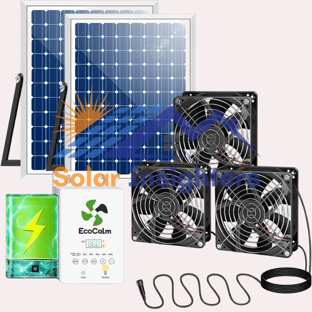 Solar Exhaust Fan for Greenhouse with Battery