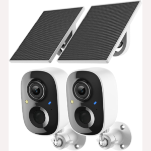 Solar Powered WiFi 2k Cameras for Home Security