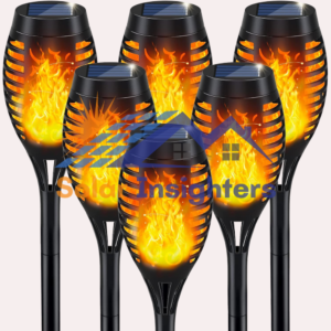 Solar Torch Light with Flickering Flame for Outside
