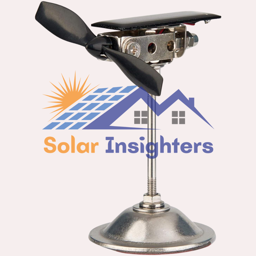 Sunnytech Solar Power Windmill With Black Propeller