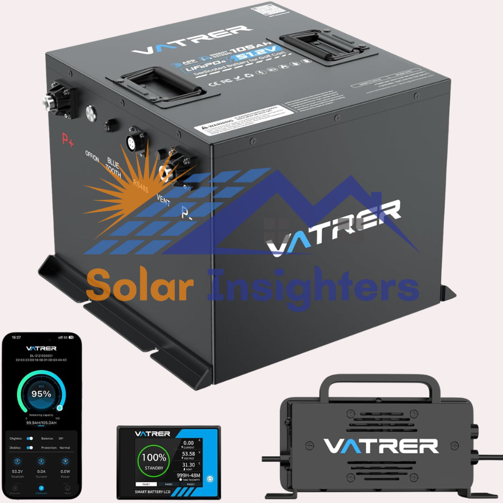 VATRER POWER 48V Lithium Battery with Display