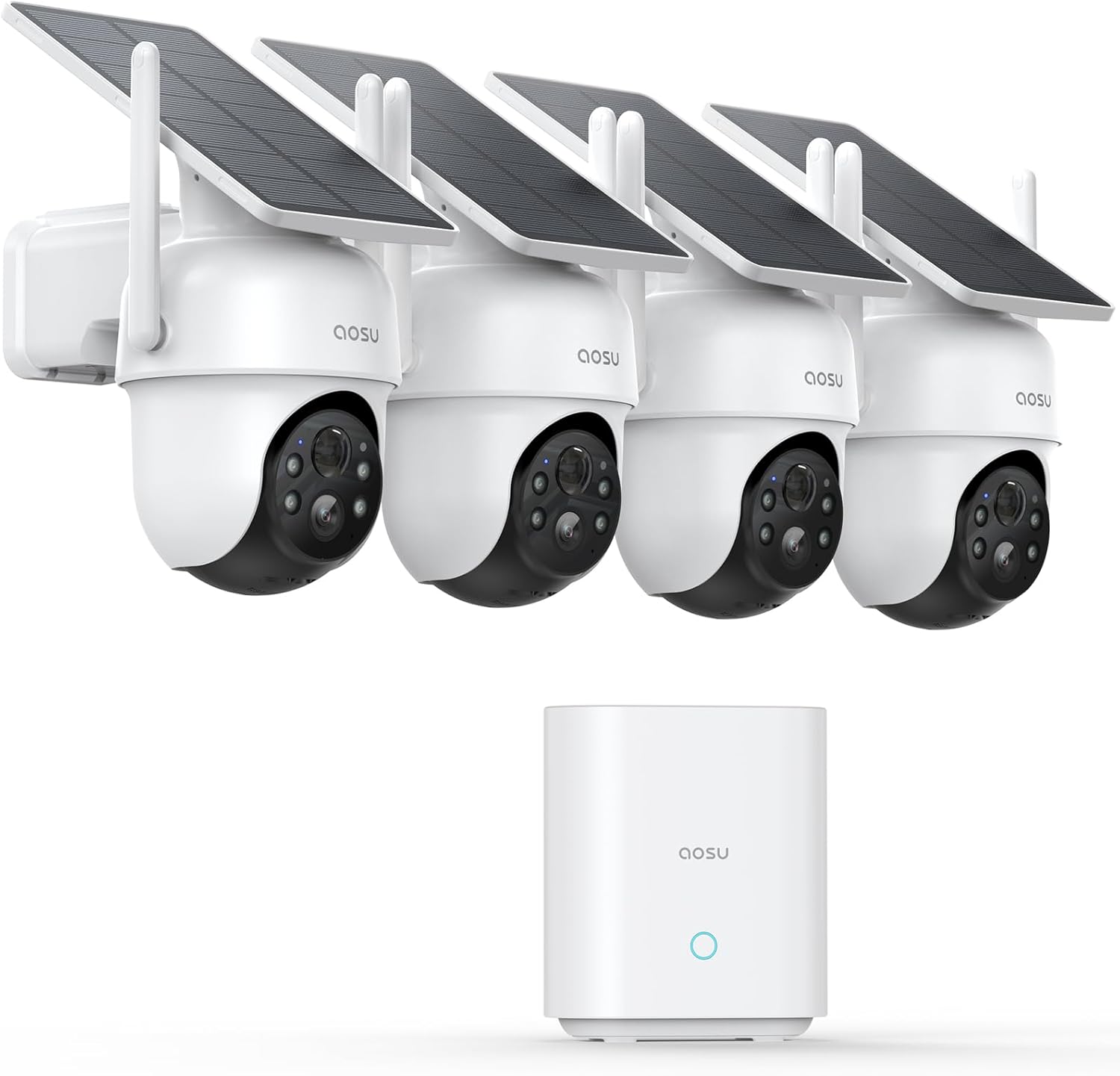 aosu Solar Power 2k Security Cameras System
