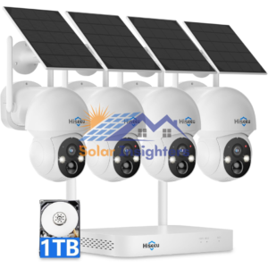 Hiseeu Solar Poewed 4 Camera Kit With Dual Band